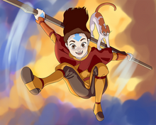 Load image into Gallery viewer, Custom Avatar Portrait of a girl with brown hair and a Nomad Air tattoo on her forehead, holding a sword with a cat on her shoulder.
