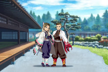 Load image into Gallery viewer, Demon Slayer Picture of you in an anime setting dressed up as main characters of the show.