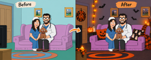 Load image into Gallery viewer, Custom Halloween Portrait Makeover – Digital Artwork
