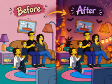 Load image into Gallery viewer, Custom Halloween Portrait Makeover – Digital Artwork
